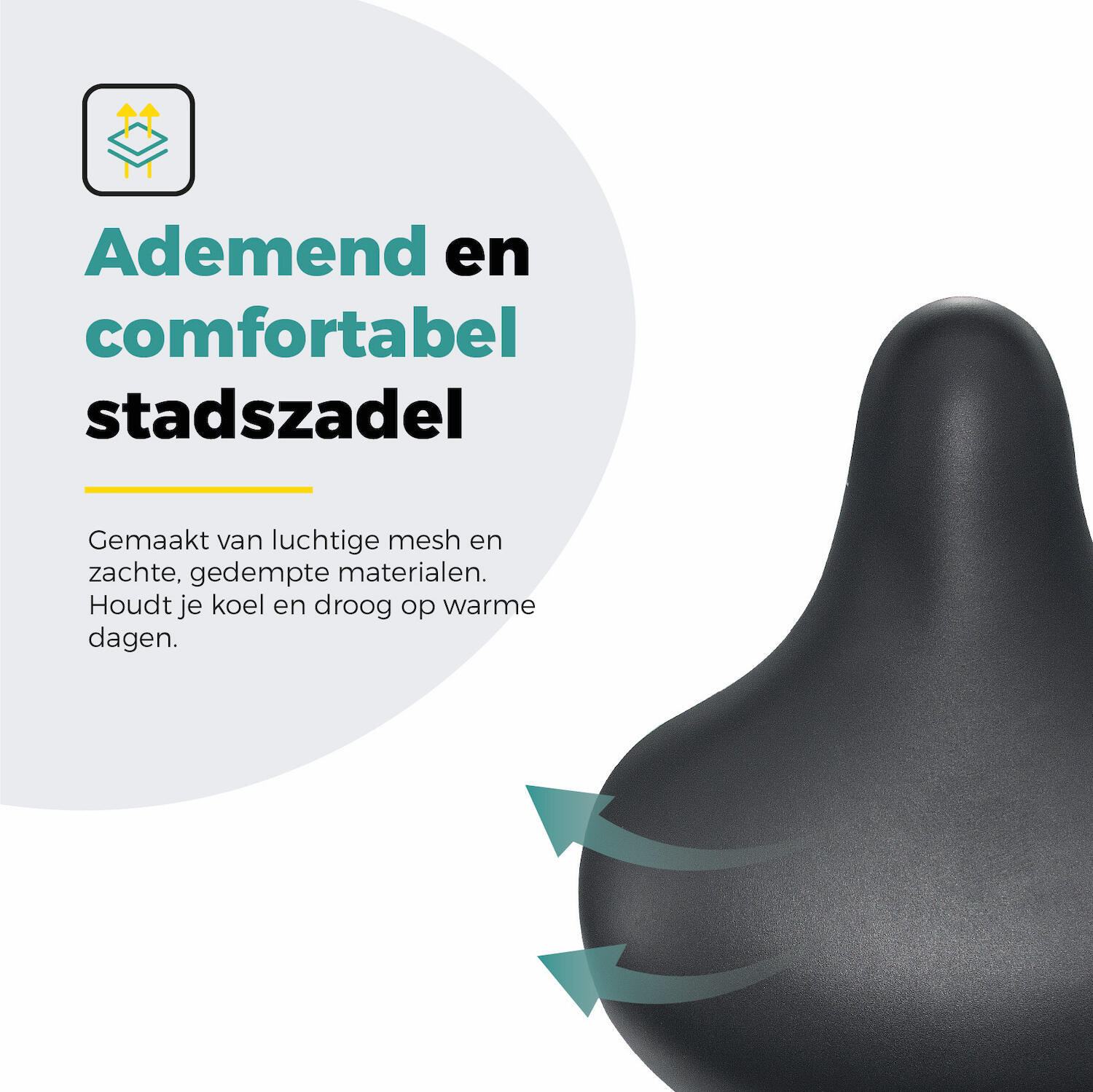 Voltano Drifter Fietszadel 2.0 - Zwart Zadel 3/7