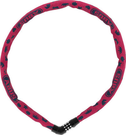 ABUS 4804C 75 Kettenschloss in Pink – 75 cm für Fahrradsicherheit