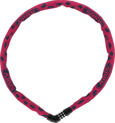 Abus 4804c 75 roze kettingslot 75 cm voor fietsen