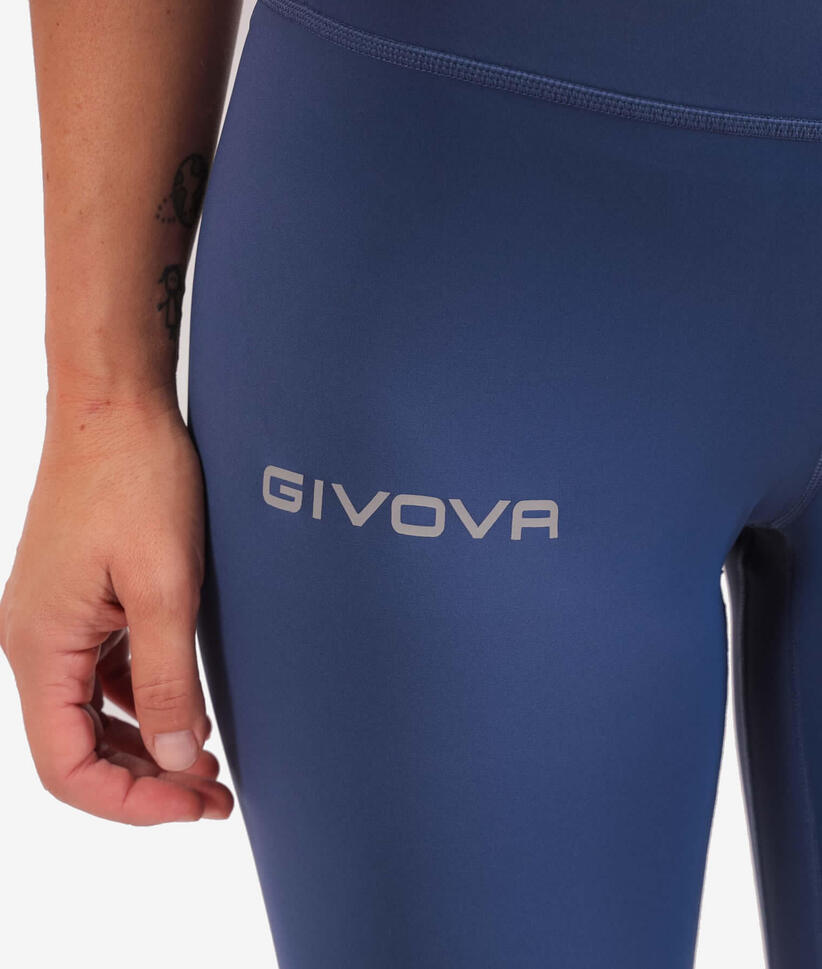 Kobiece Legginsy Sportowe Givova Basic Niebieskie