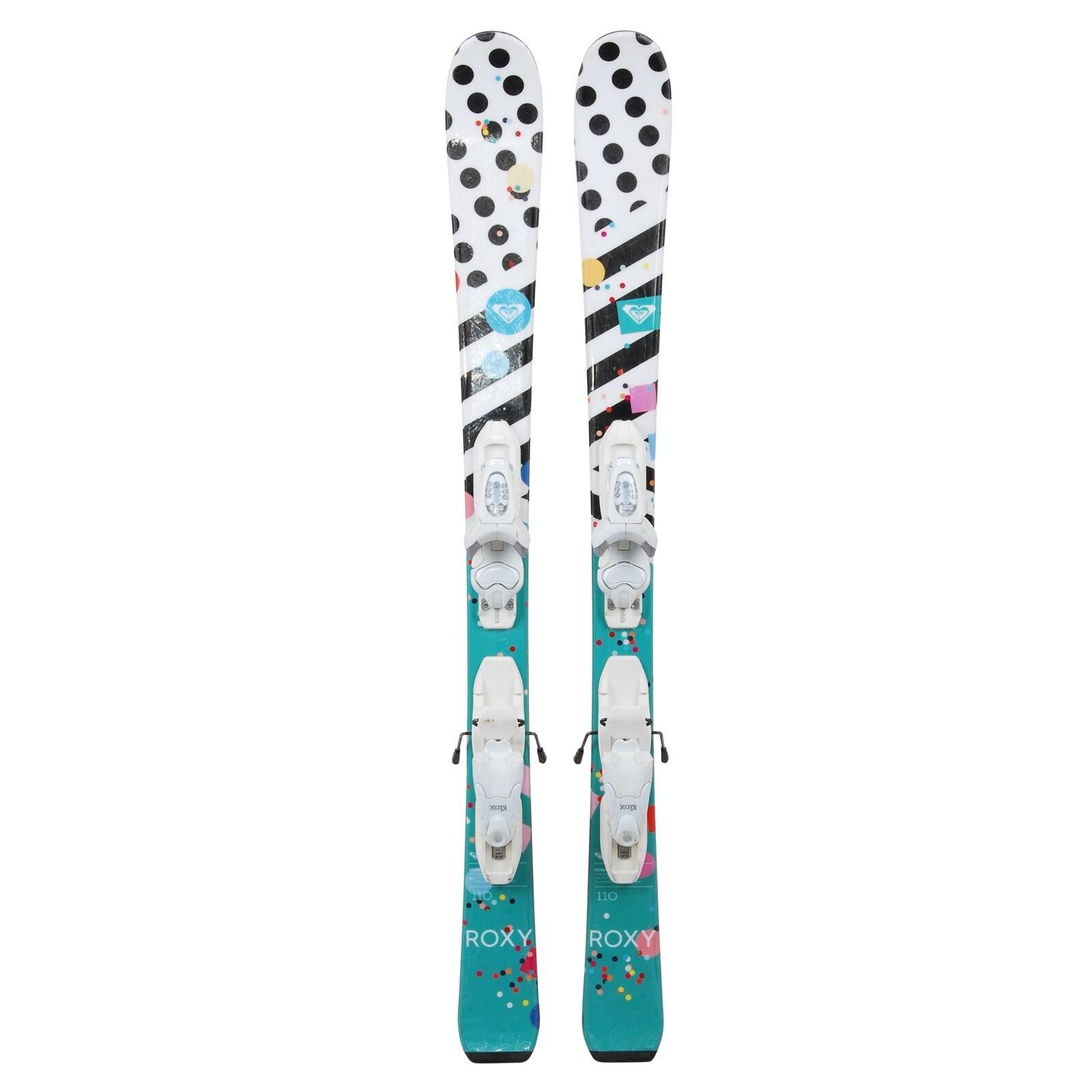 RECONDITIONNE - Ski Junior Roxy Bonbon + Fixations 1/4