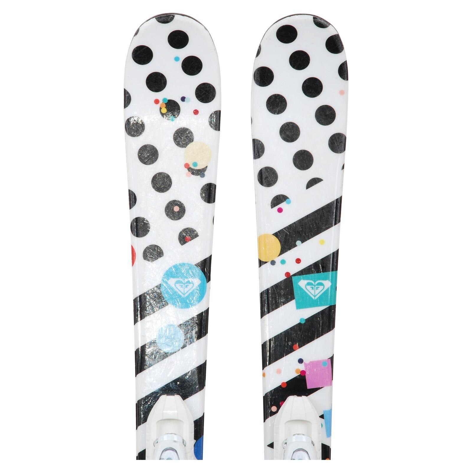 RECONDITIONNE - Ski Junior Roxy Bonbon + Fixations 2/4