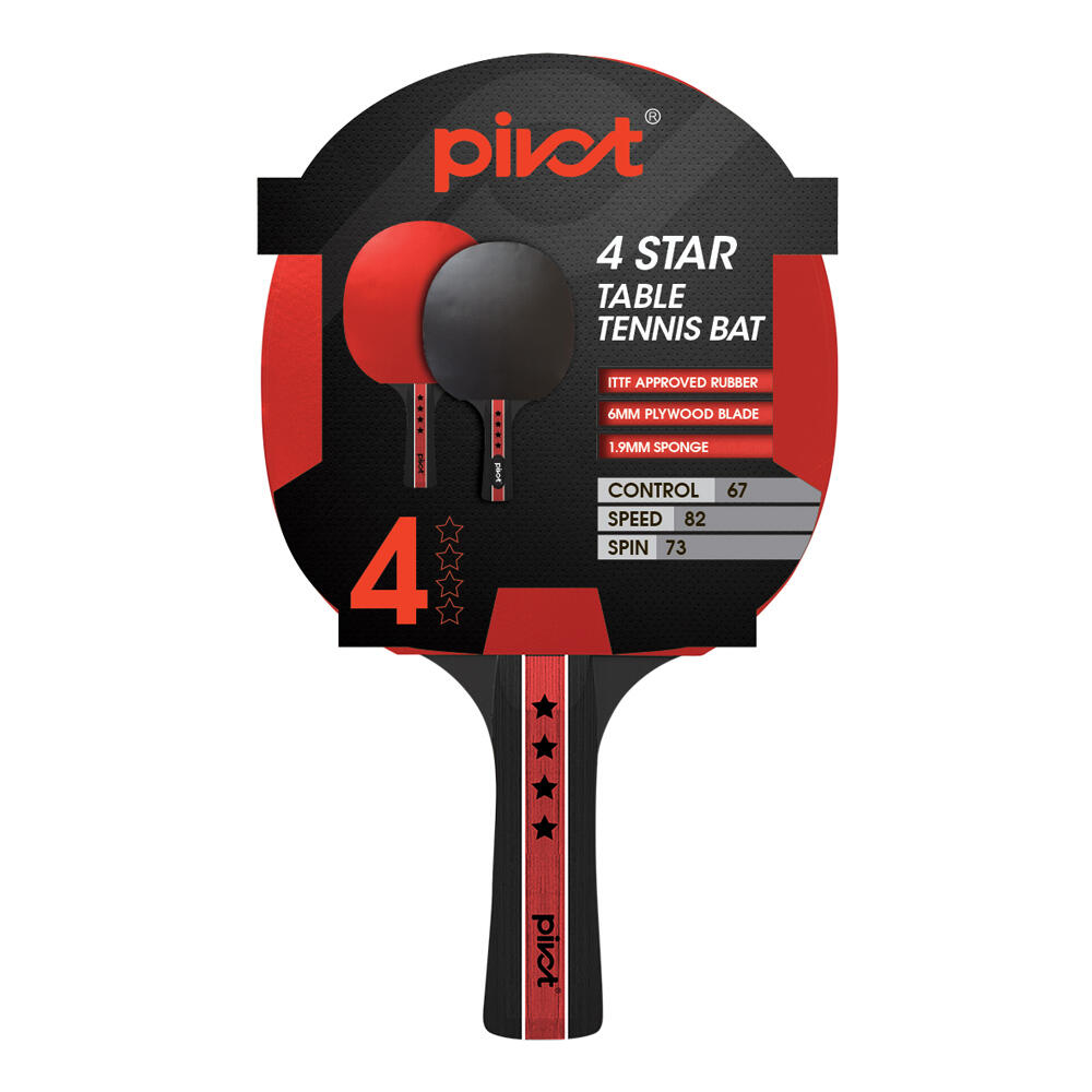 Pivot 4 Star Table Tennis Racquet Sports Equipment