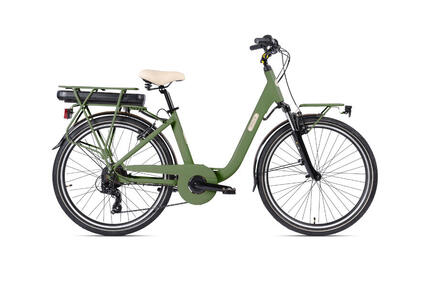 Vélo de ville électrique 26 pouces LETOULE « LaFolie » , Verde Palma