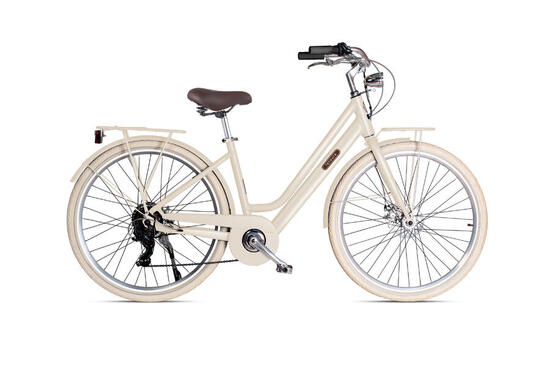 Vélo de ville électrique 28 pouces LETOULE « Modé Hybrid » Lady, Avana nights