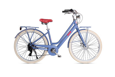 Elektrische stadsfiets 28 inch letoule “modé hybrid” lady. blu