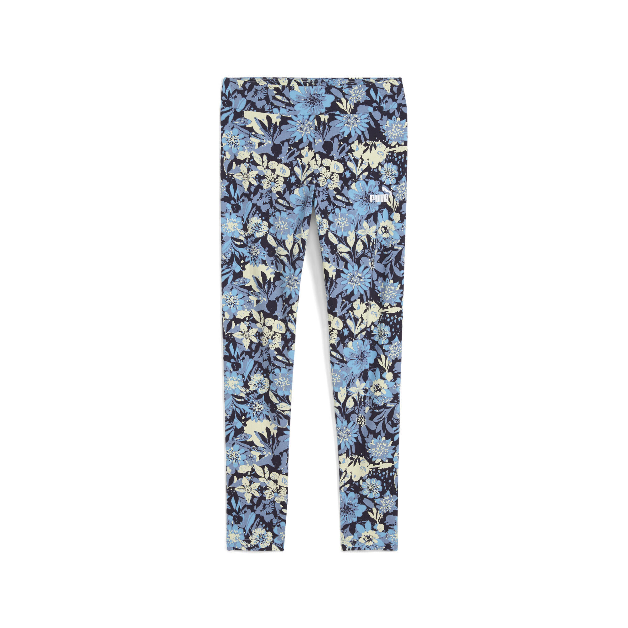 PUMA Leggings con stampa integrale Essentials Nature 2.0 per ragazze PUMA Cool Blue