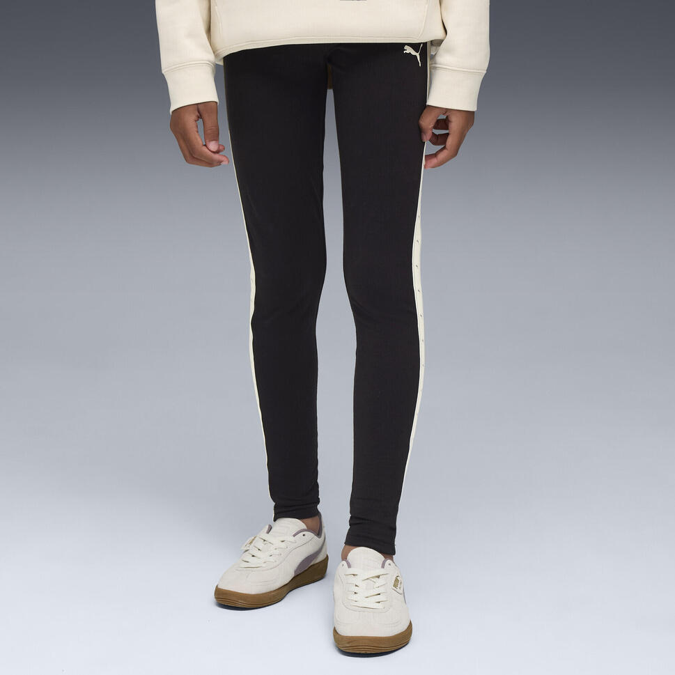 Młodzieżowe legginsy Essentials Tape PUMA Black