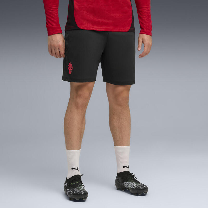 Șort fitness bărbați slim AC Milan, negru PUMA