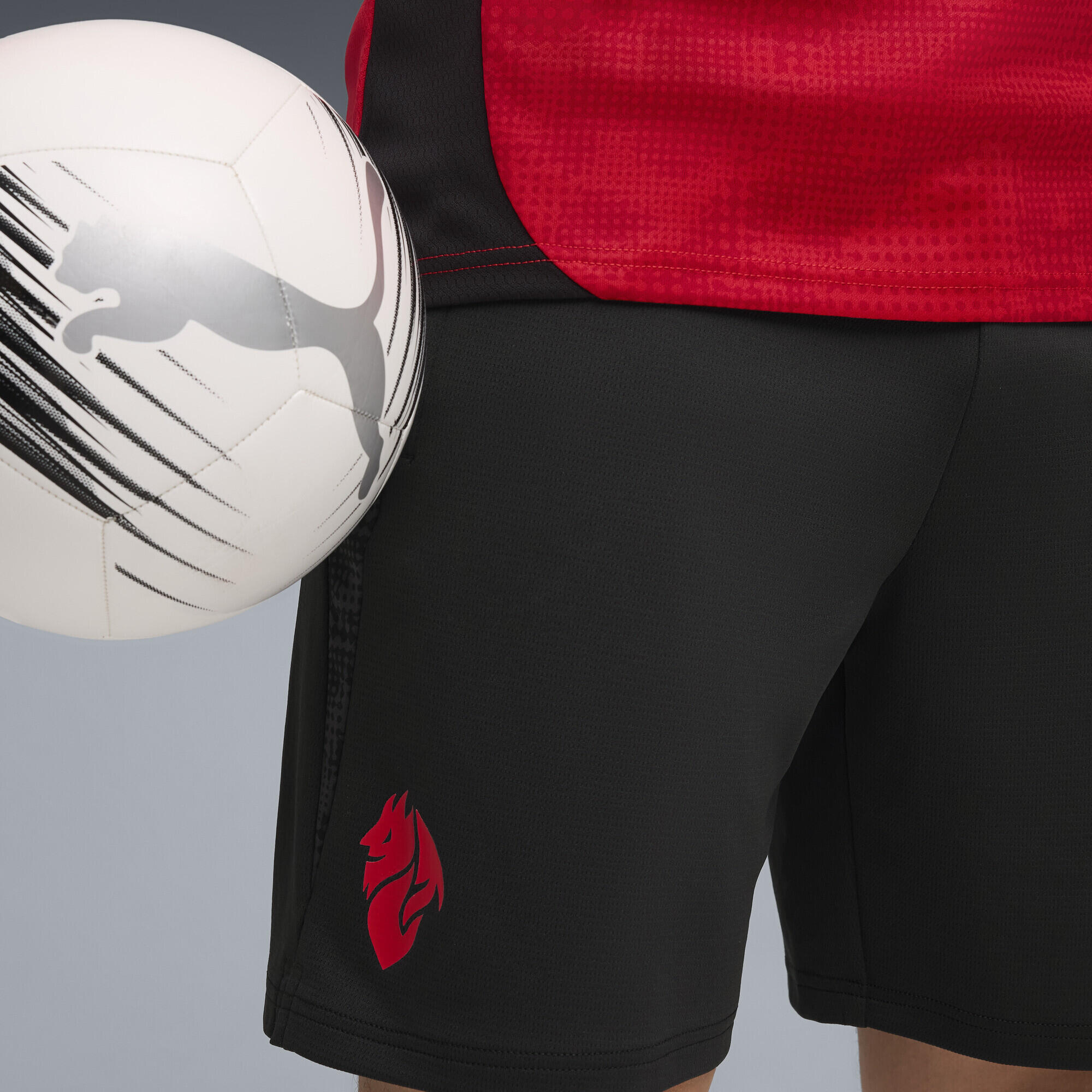 Shorts AC Milan da uomo PUMA Black For All Time Red 3/7
