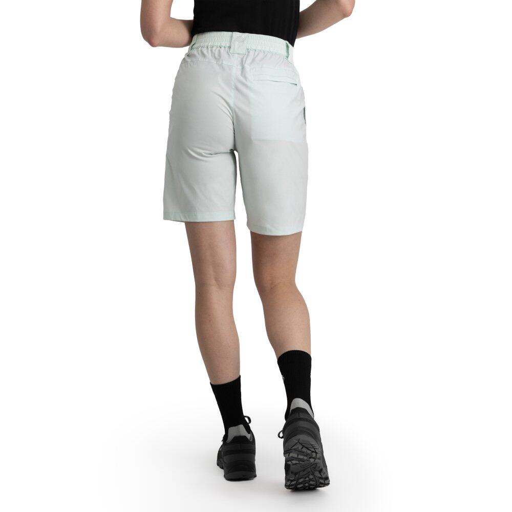Pantalón corto montaña repelente al agua mujer senderismo Solara Mint Verde 2/6
