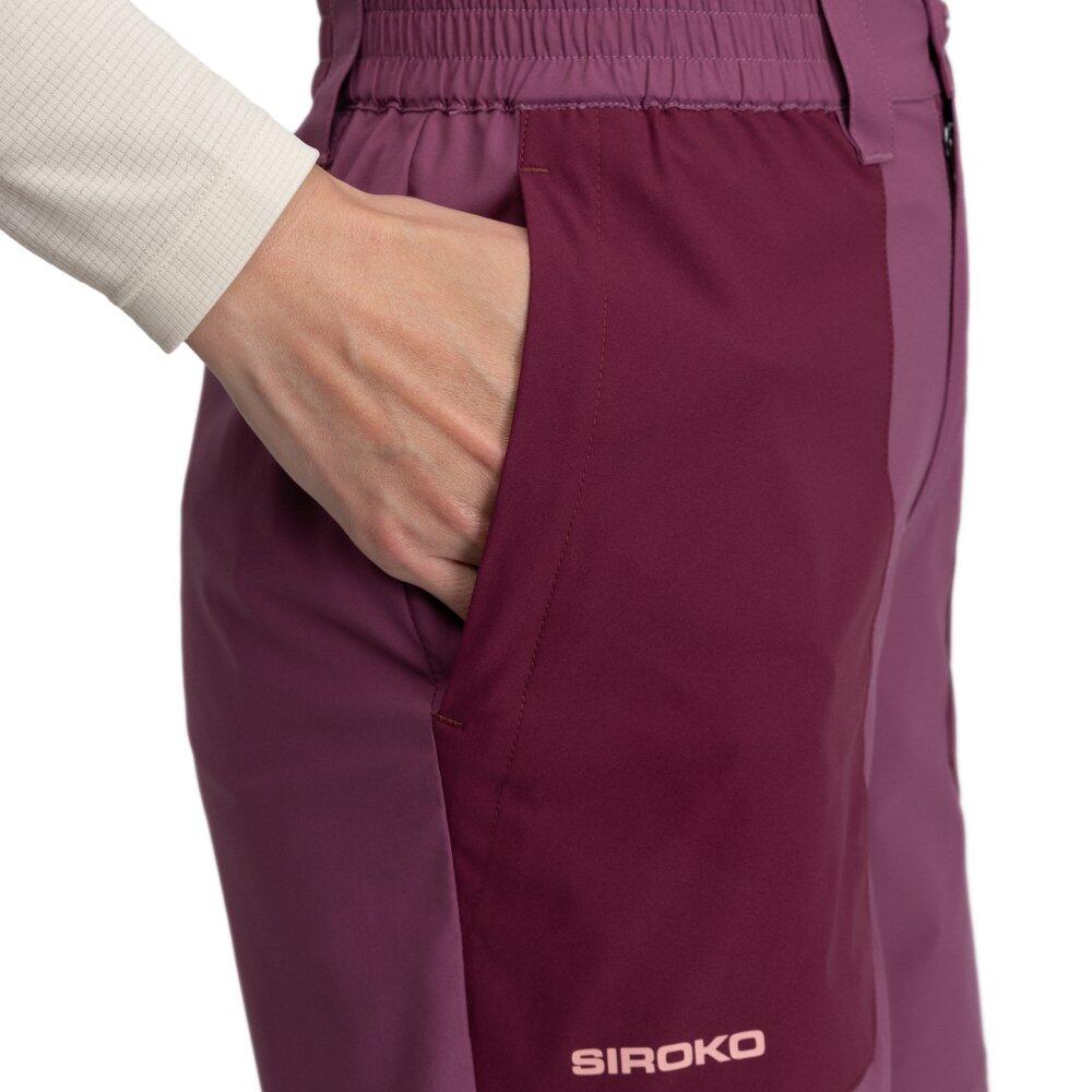 Damen Wandern wasserabweisende wandershorts Solara Purple Lila 4/7