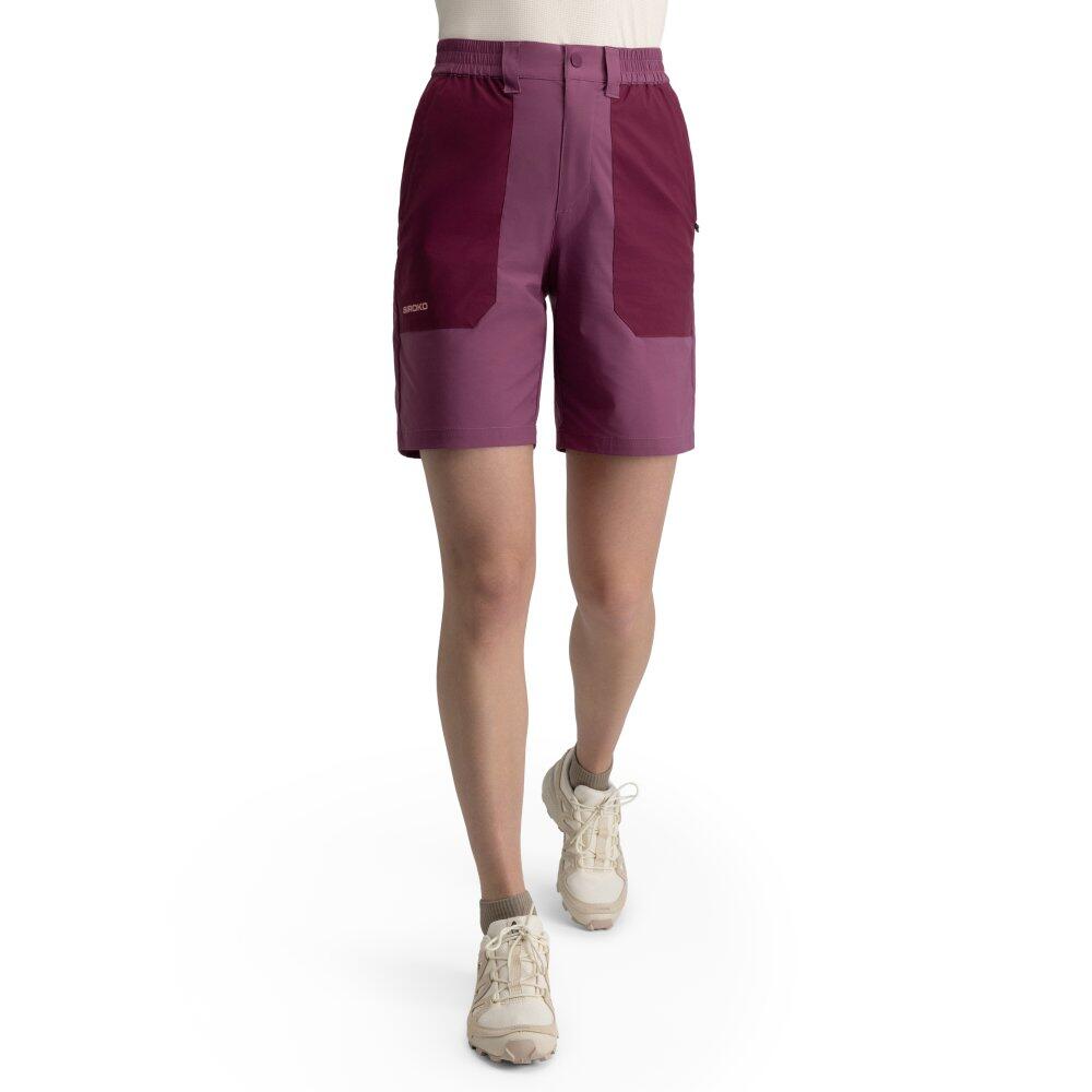 SIROKO Calções de caminhada impermeáveis para mulher Solara Purple Roxo