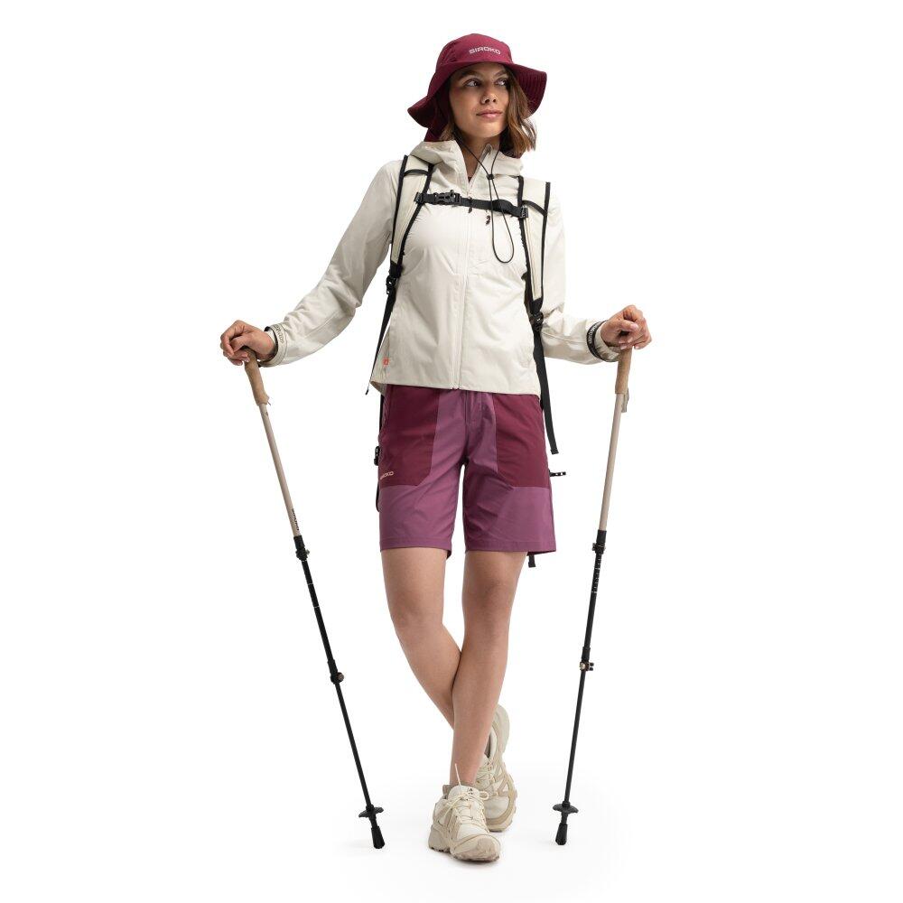 Damen Wandern wasserabweisende wandershorts Solara Purple Lila 3/7