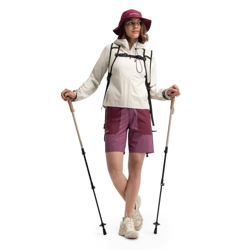 Pantaloni scurți de drumeție impermeabili pentru femei Solara Purple Violet