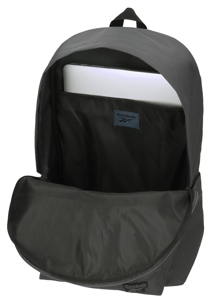Mochila escolar portaordenador chico Reebok Stam 45cm antracita 3/5