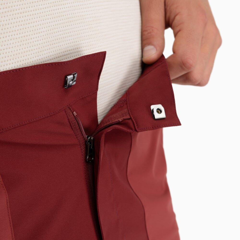 Herren Wandern wasserabweisende wandershorts Range Maroon Bordeauxrot 4/6