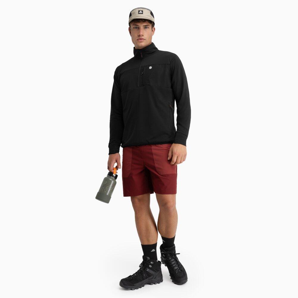 Herren Wandern wasserabweisende wandershorts Range Maroon Bordeauxrot 3/6