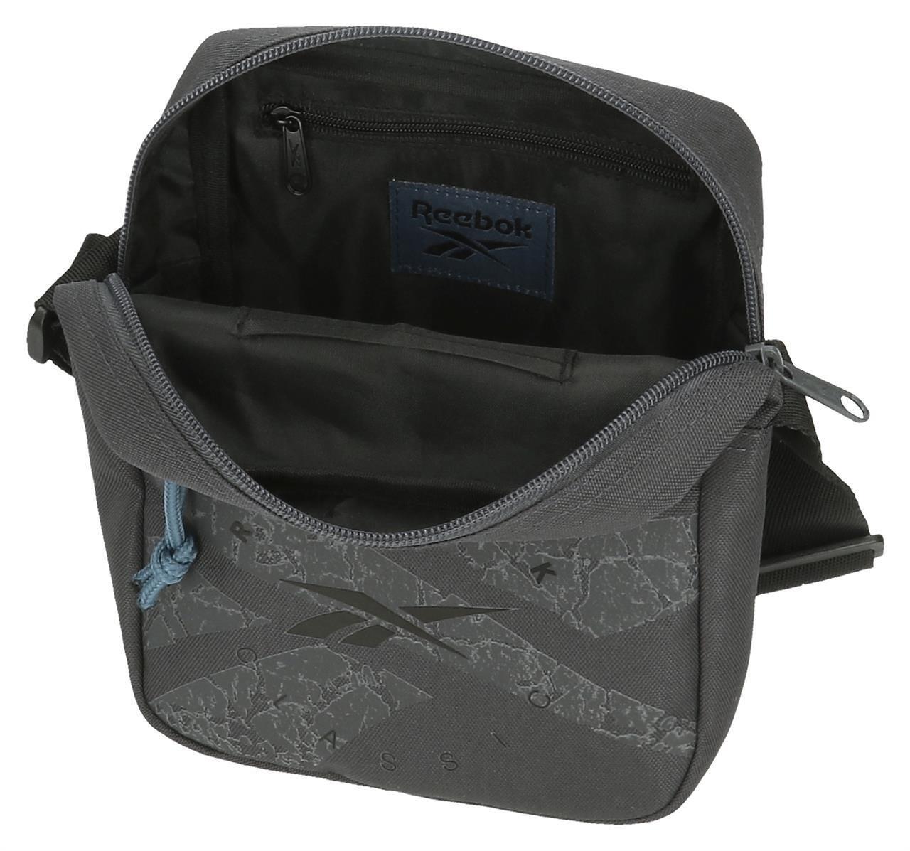 Bolsa tiracolo para menino Reebok Stam 21cm antracite 3/5