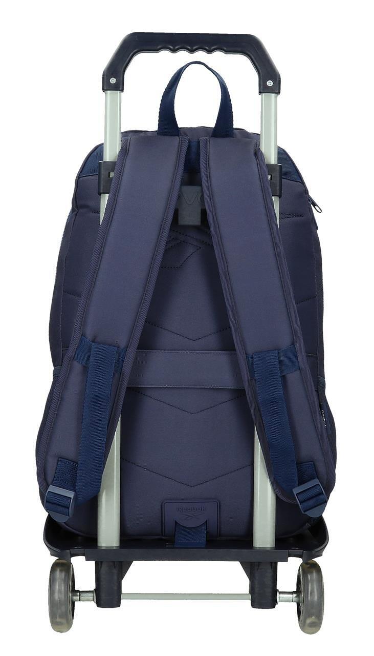 Mochila dos compartimentos chica Reebok Andrew 44cm con carro azul marino 2/4