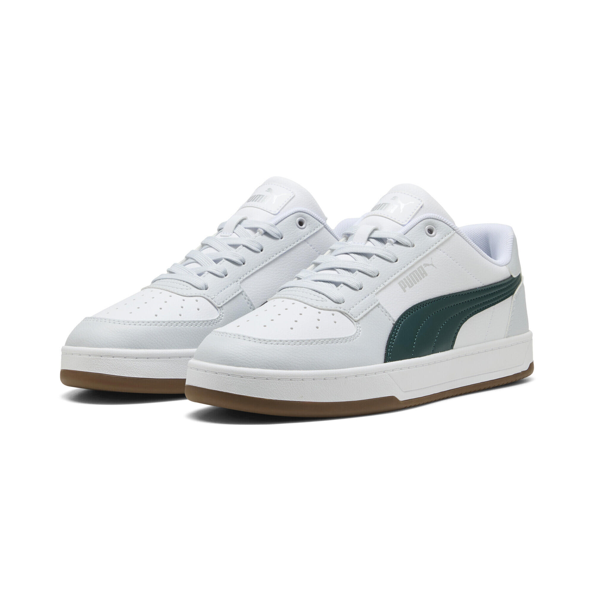 Sneakersy unisex Caven 2.0 PUMA Silver Mist Green Terrain White Gray
