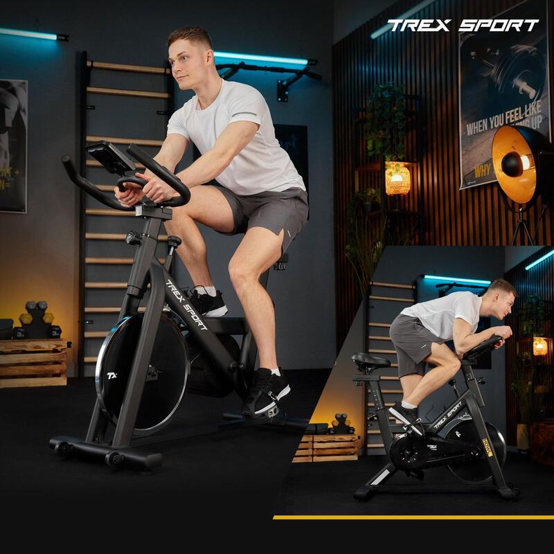 Rower spiningowy mechaniczny HOWL TX-640SB czarny