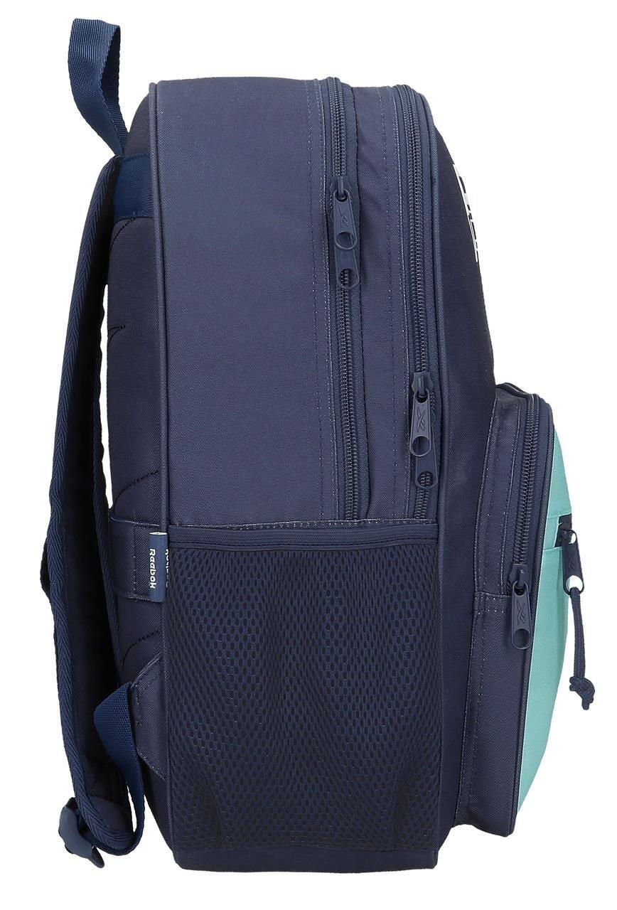 Reebok Andrew 40cm azul marinho mochila escolar de dois compartimentos menina 4/5