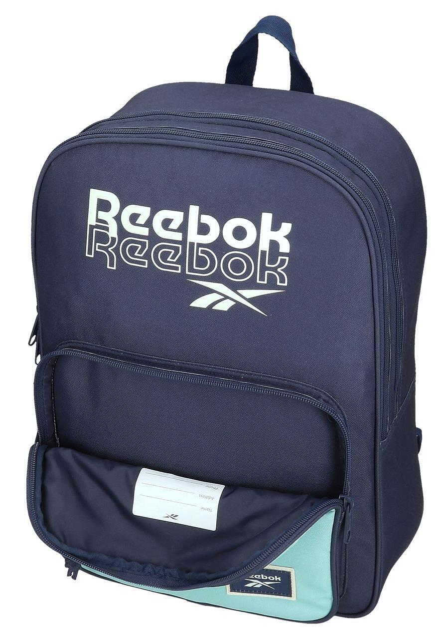 Reebok Andrew 40cm azul marinho mochila escolar de dois compartimentos menina 5/5