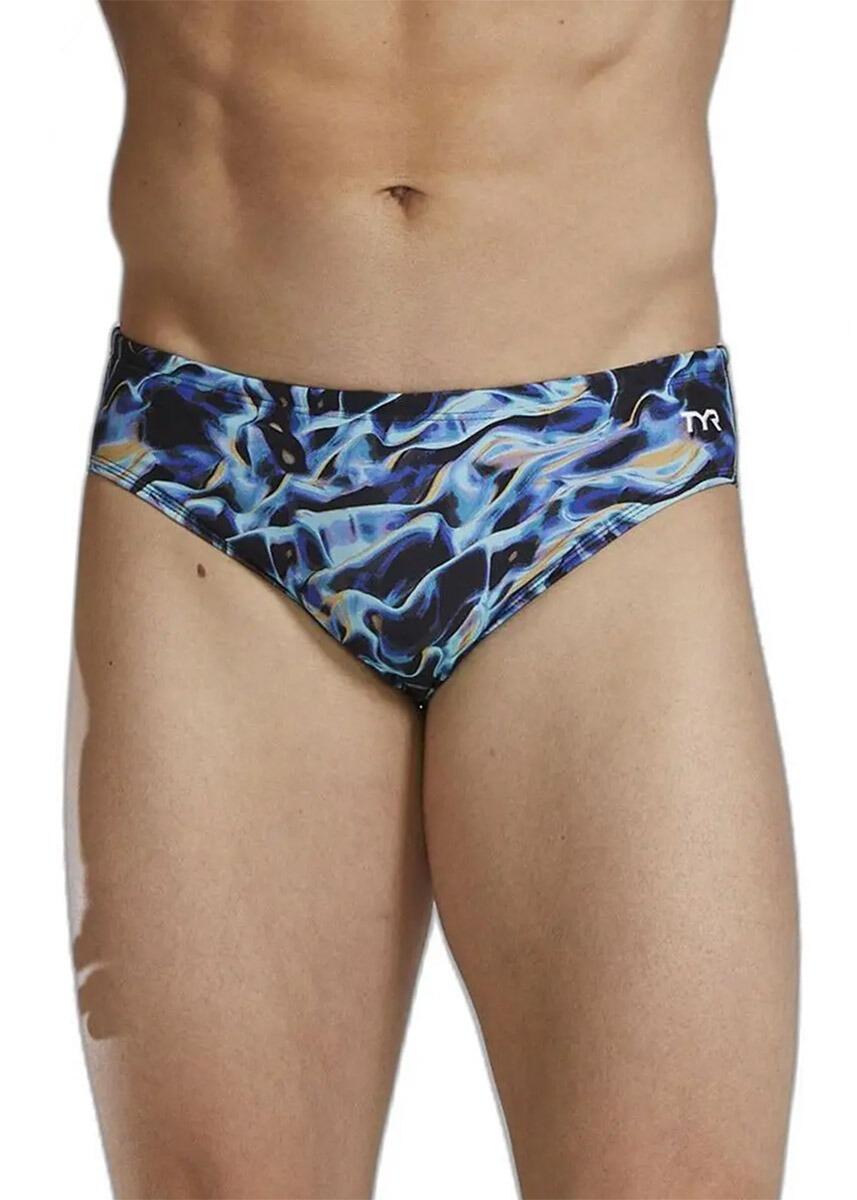 Cueca TYR Durafast Elite® Energia - Azul - Tamanho 26 3/5