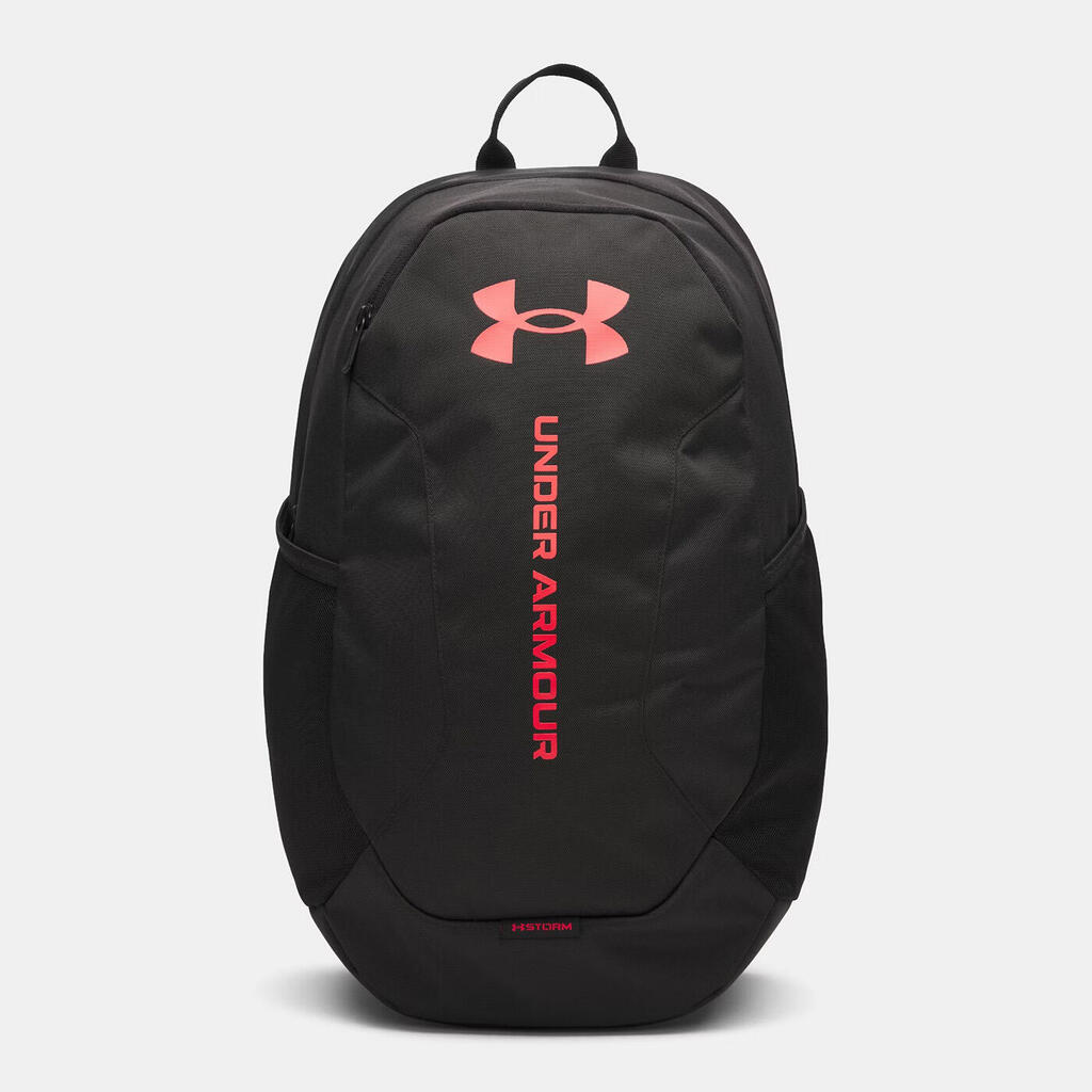 UA Hustle Lite Sports Backpack - Black and Vivid Red