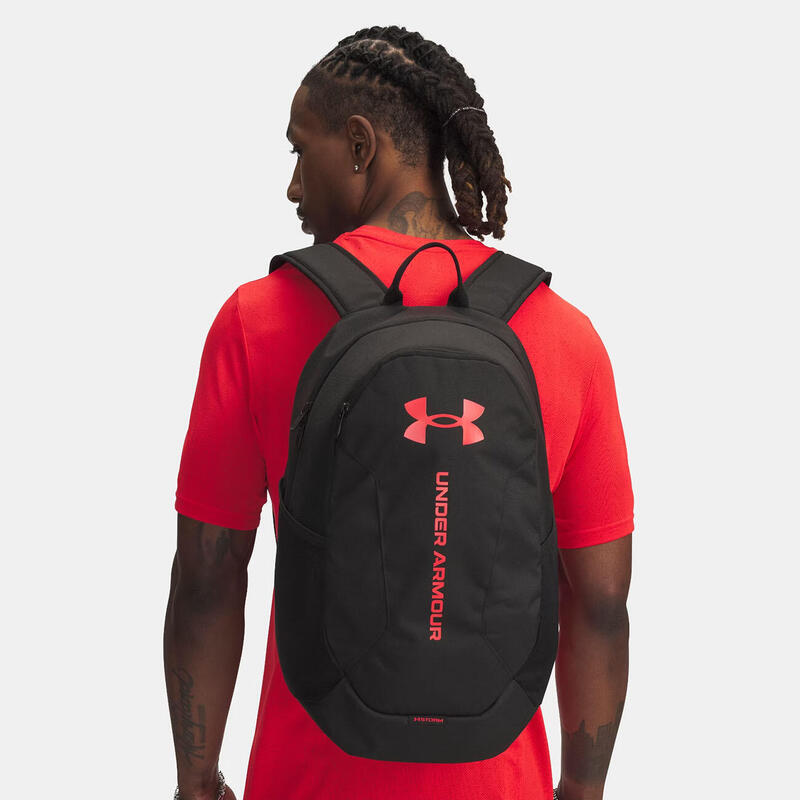 Rucsac sport UA Hustle Lite negru și roșu aprins