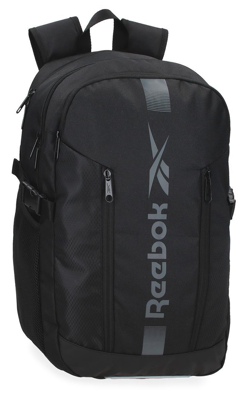 mochila marca reebok negra