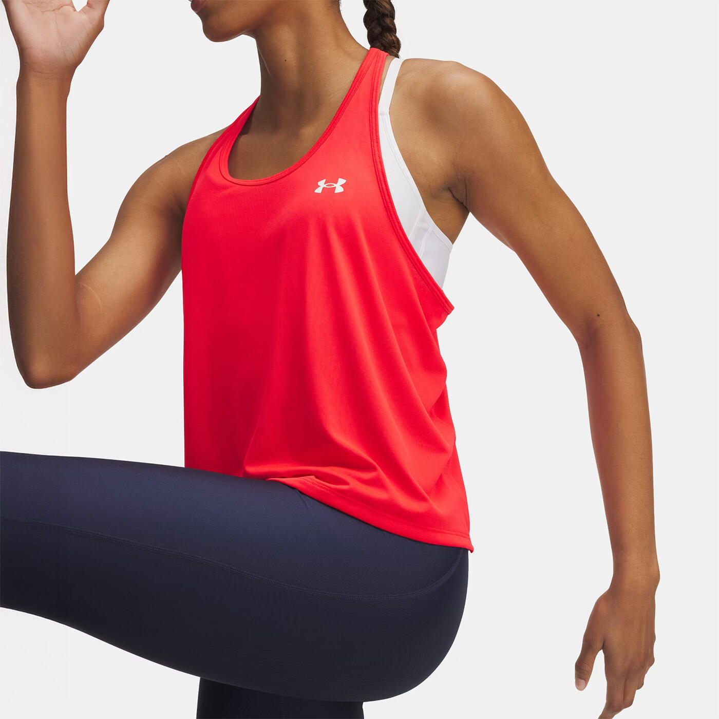 Canotta UA Tech™ Swing da donna Under Armour rosso vivo 3/3