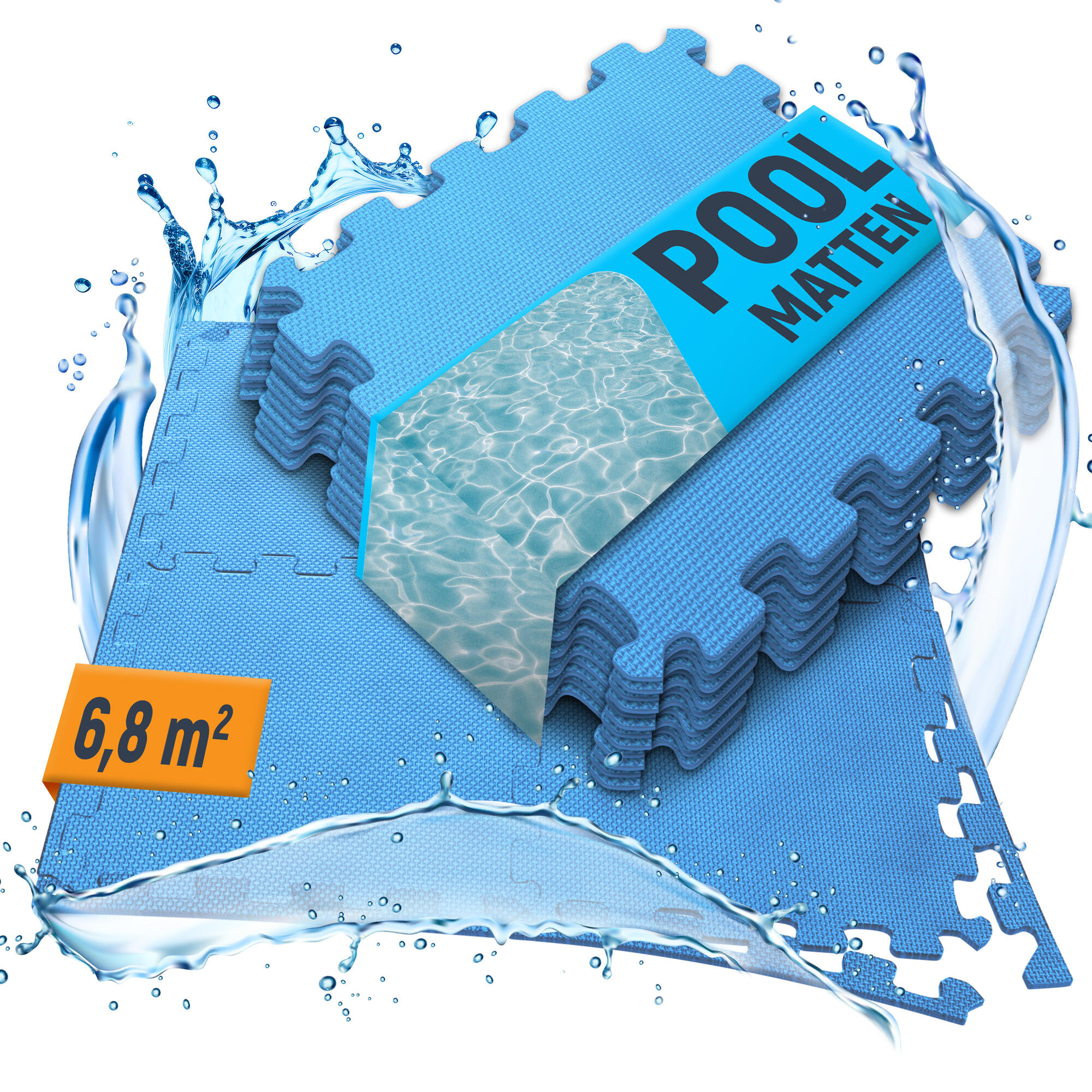 Mata do basenu na zewnątrz NEOLYMP – antypoślizgowa, łatwa do dopasowania