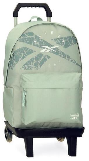 Zaino porta computer Reebok Trace da 44cm per ragazze con trolley verde chiaro