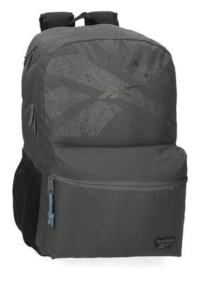 Zaino scolastico Reebok Stam 44cm antracite a due scomparti per ragazzi