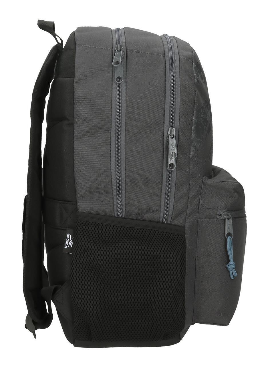 Mochila escolar Reebok Stam 44cm antracite de dois compartimentos para meninos 4/5