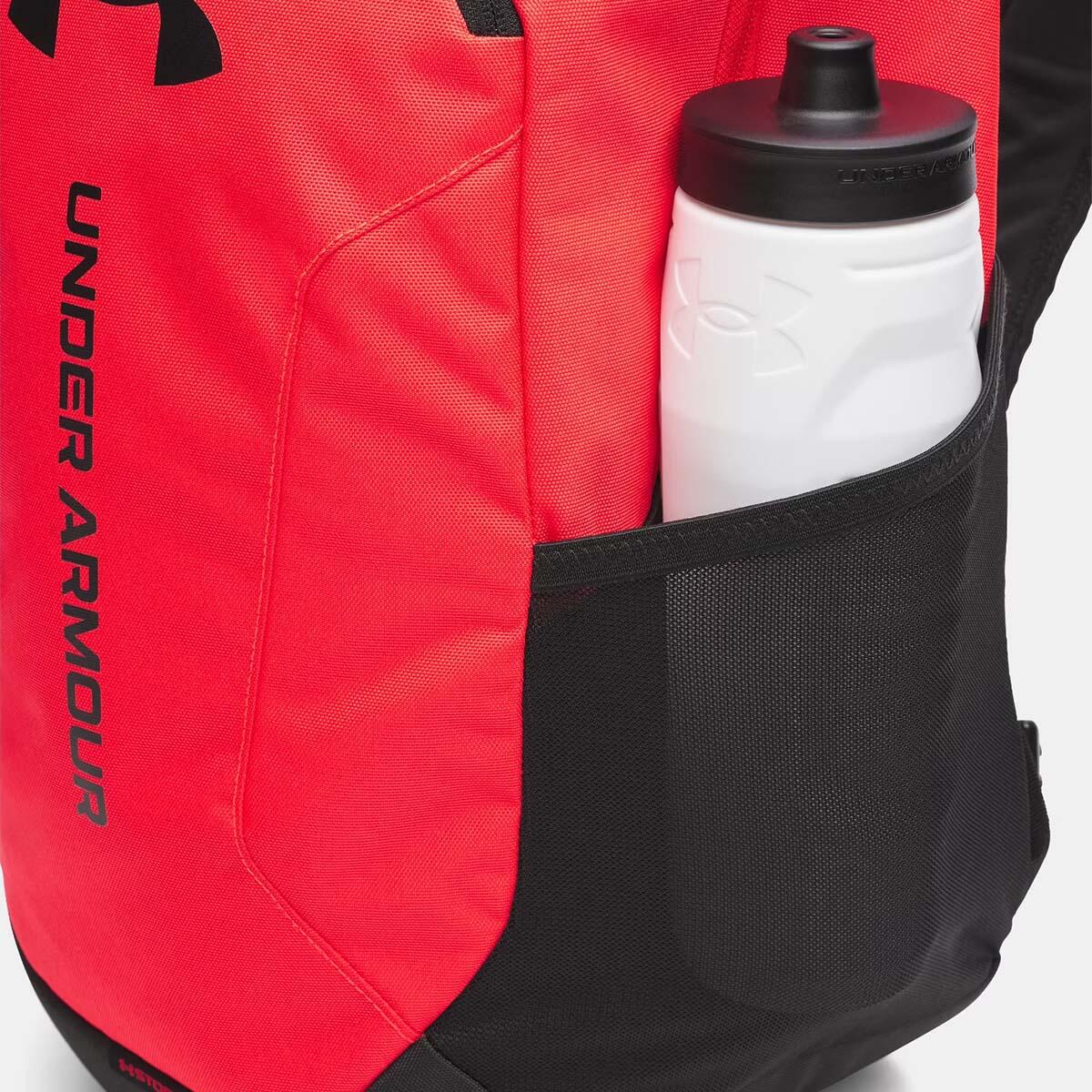 Sac à dos de sport UA Hustle Lite Rouge vif et noir 26,5L 5/5