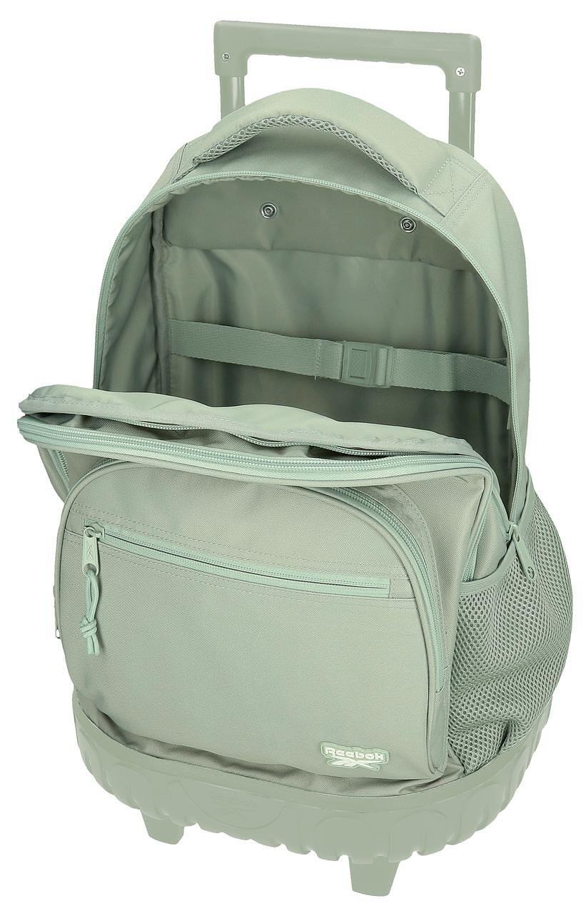 Mochila compacta Reebok Trace para menina 43cm verde claro 3/5