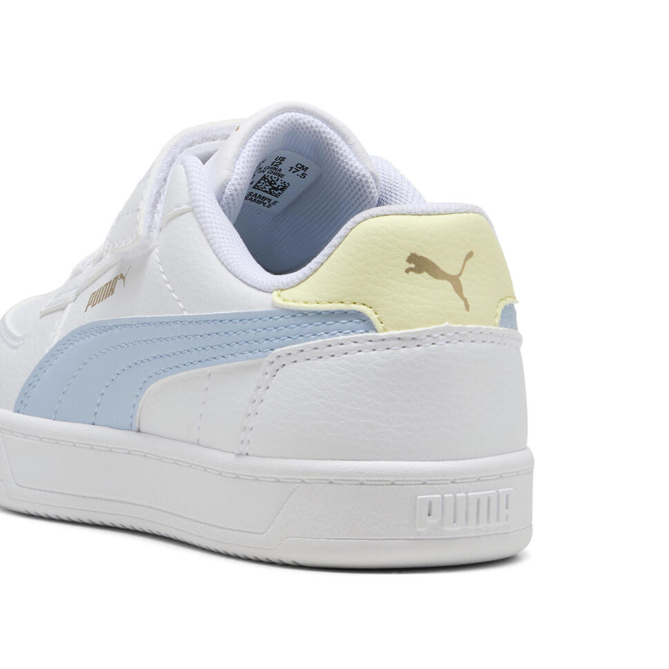Dziecięce sneakersy PUMA Caven 2.0 PUMA White Haute Tropic Gold Moon Blue Yellow