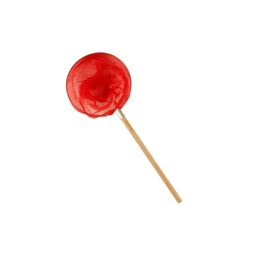 Fishteck Net Butterfly Camping Outdoors Wood Handle Red