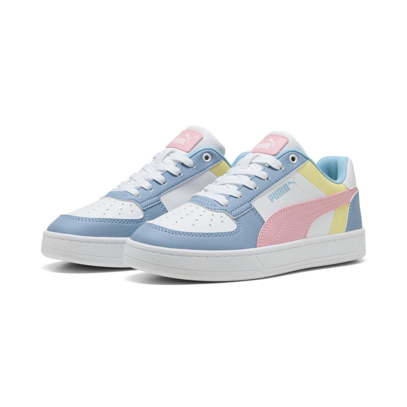 Młodzieżowe sneakersy PUMA Caven 2.0 Block PUMA White Pinkscape Cool Blue Pink