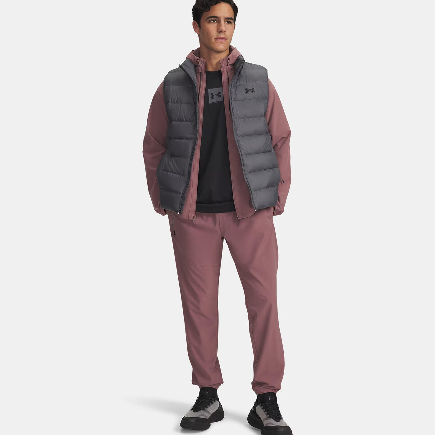 Doudoune sans manches en duvet UA Legend Grise pour homme 5/7