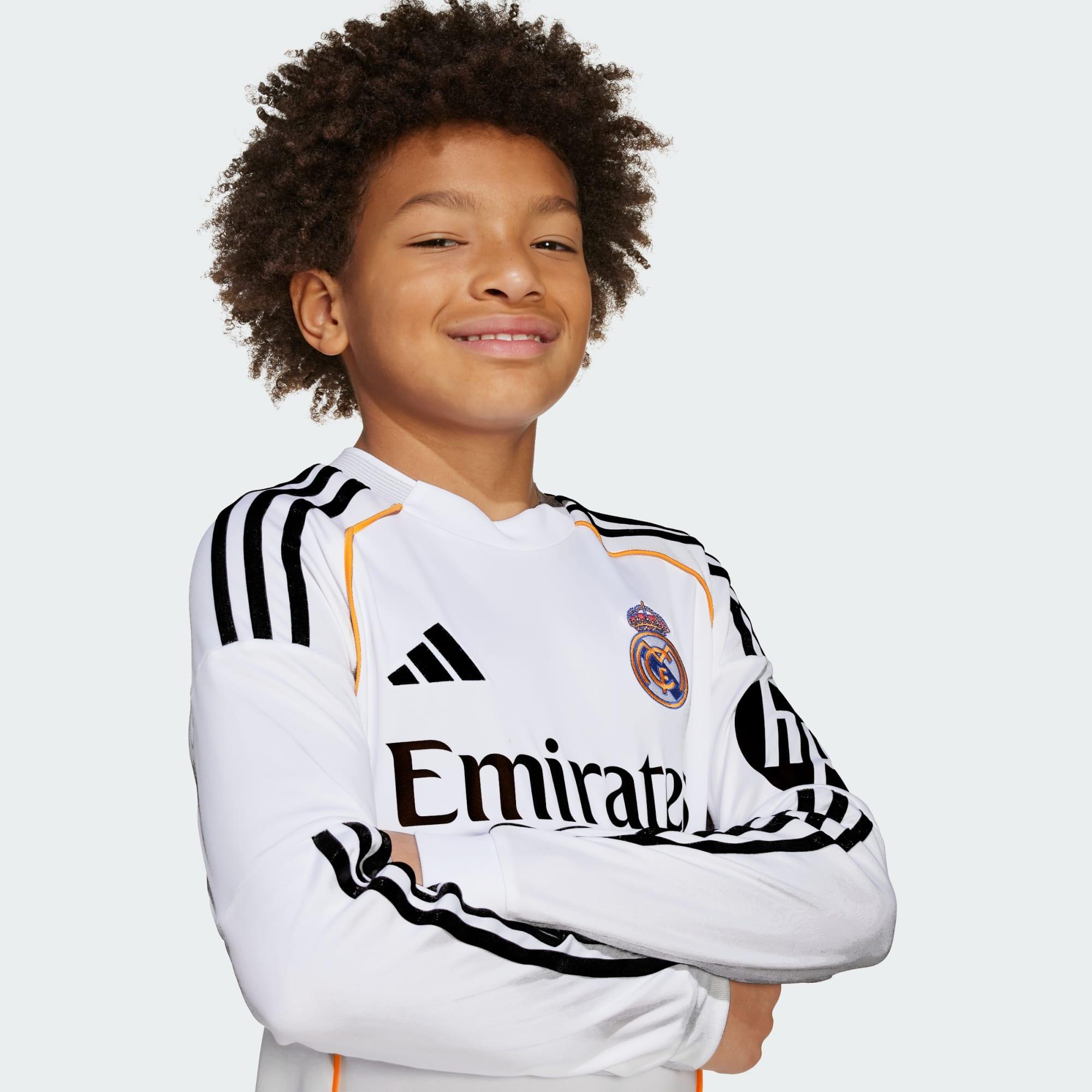Maillot Domicile manches longues Real Madrid 25/26 Enfants 4/6