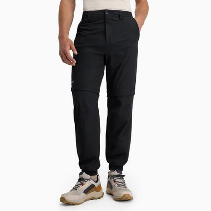 Herren Wandern wanderhose zip-off Cairn Black Schwarz