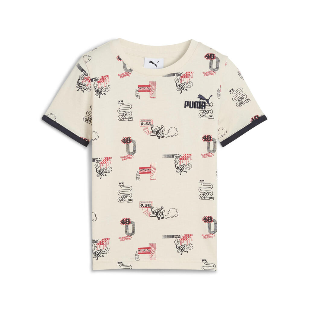 T-shirt Puma Little Runners Aop Tee, Pink, Kids