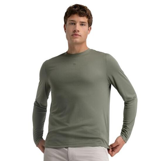 T-shirt randonnée manches longues homme Reserve Green Vert