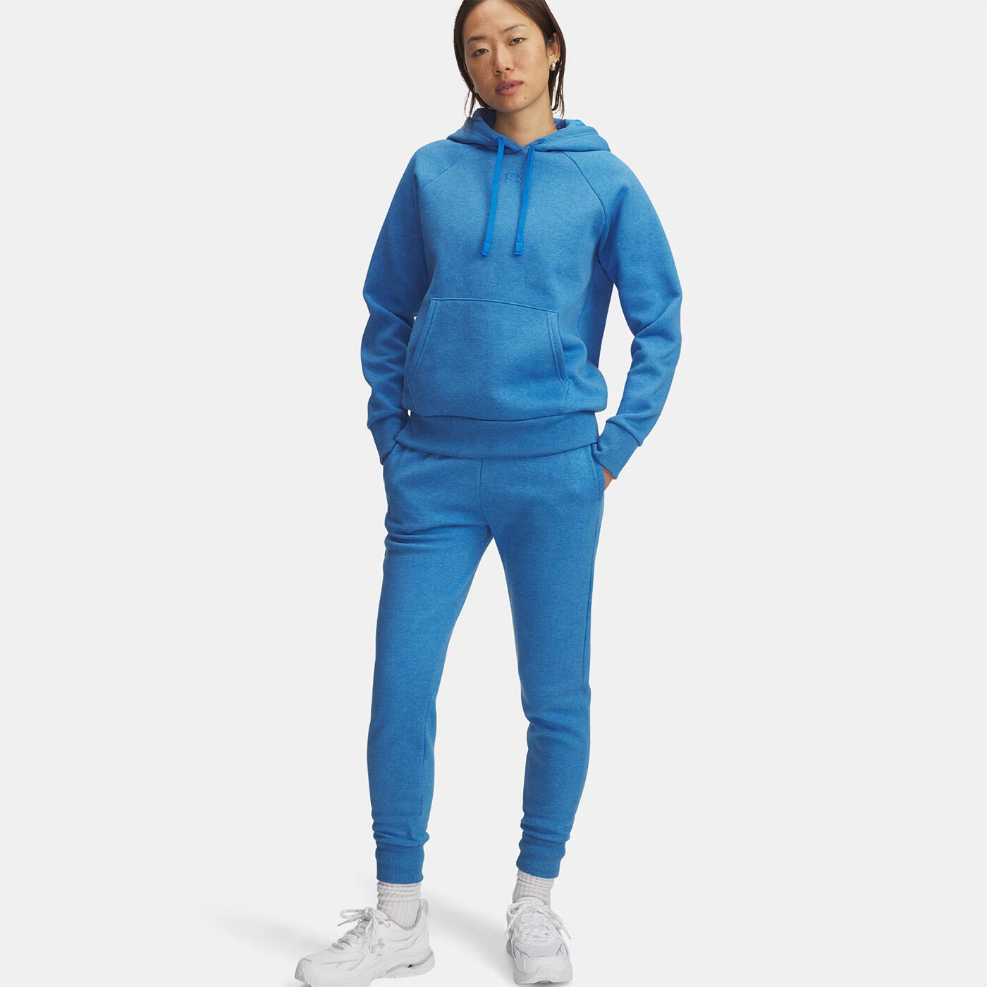 Pantalon de jogging UA Rival Fleece pour femme Under Armour Bleu 3/4