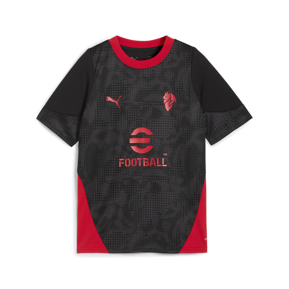 Młodzieżowa koszulka treningowa AC Milan PUMA Black For All Time Red
