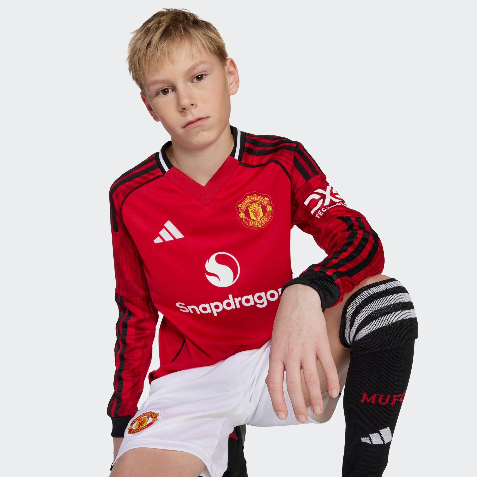 Manchester United 25/26 Long Sleeve Home Jersey 6/7